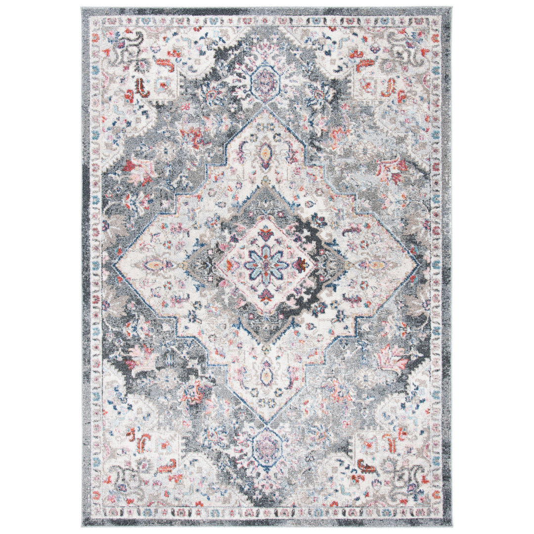 SAFAVIEH Phoenix Collection PHX293A Ivory / Grey Rug Image 1