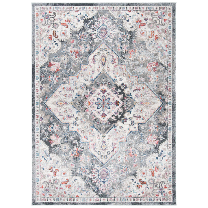 SAFAVIEH Phoenix Collection PHX293A Ivory / Grey Rug Image 1