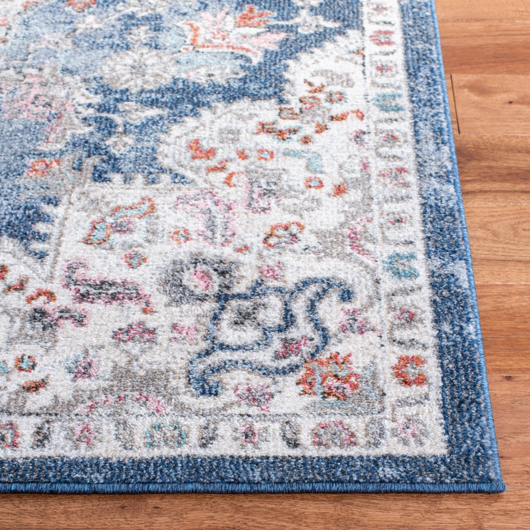 SAFAVIEH Phoenix Collection PHX293B Ivory / Blue Rug Image 7