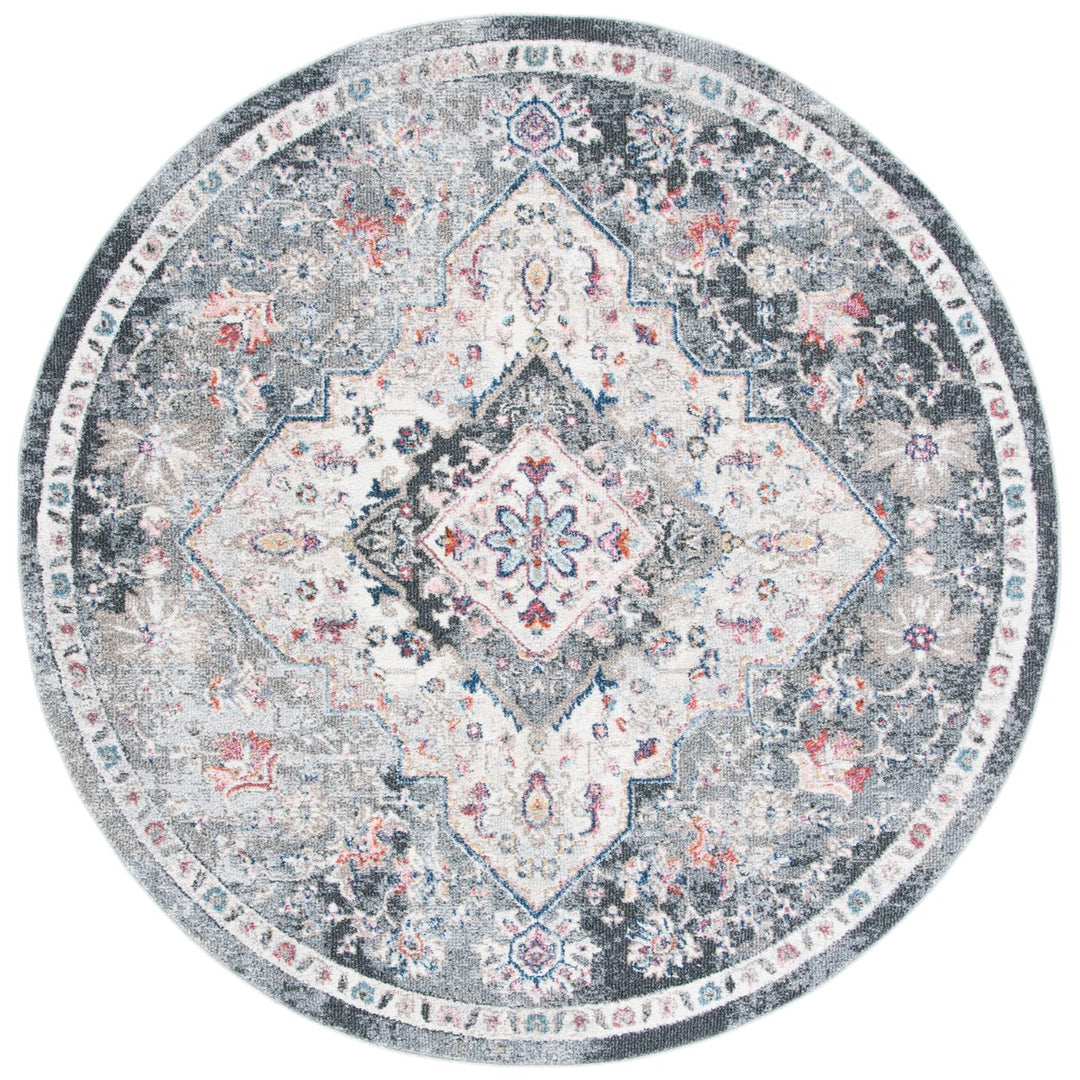 SAFAVIEH Phoenix Collection PHX293A Ivory / Grey Rug Image 1