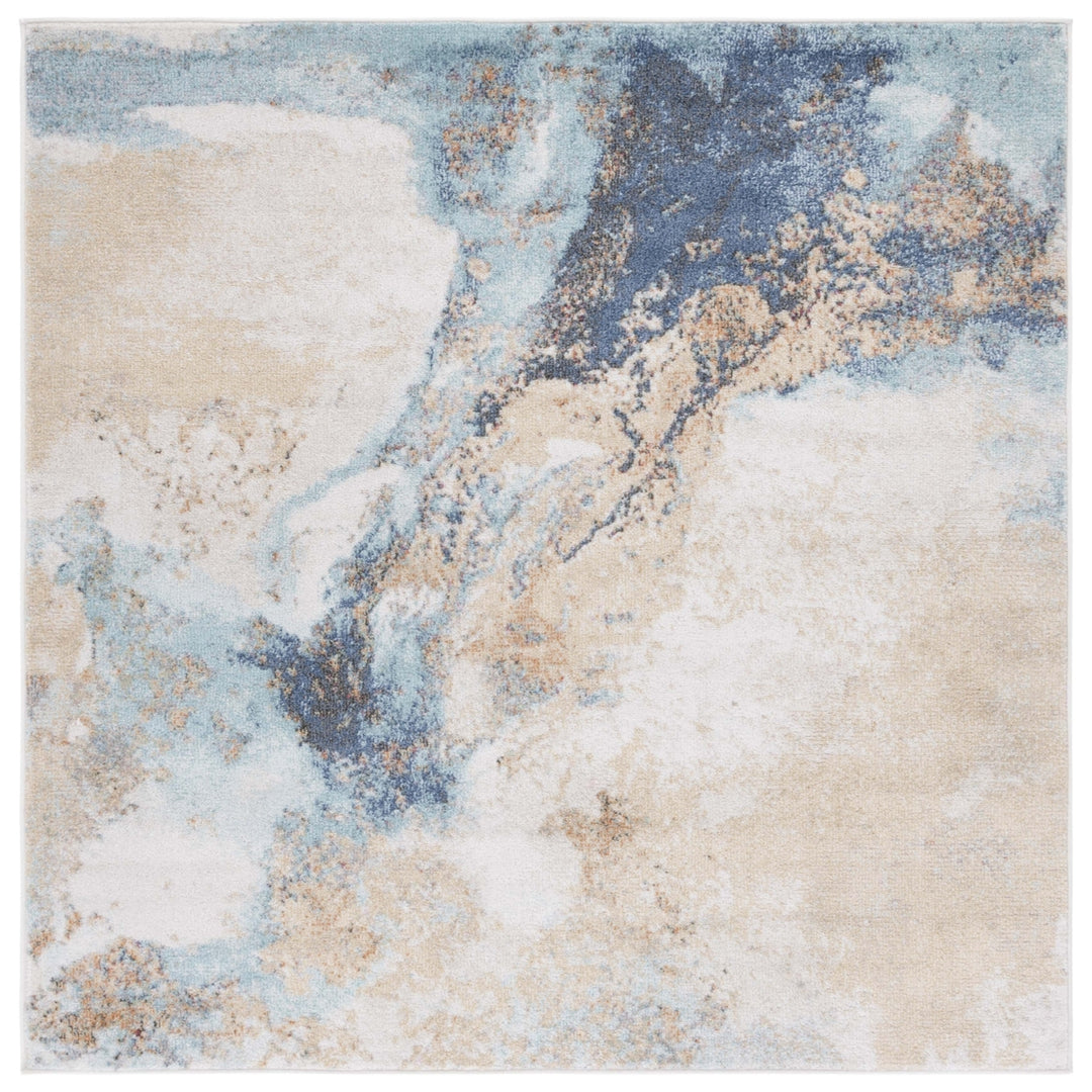 SAFAVIEH Phoenix Collection PHX533M Blue Rug Image 3