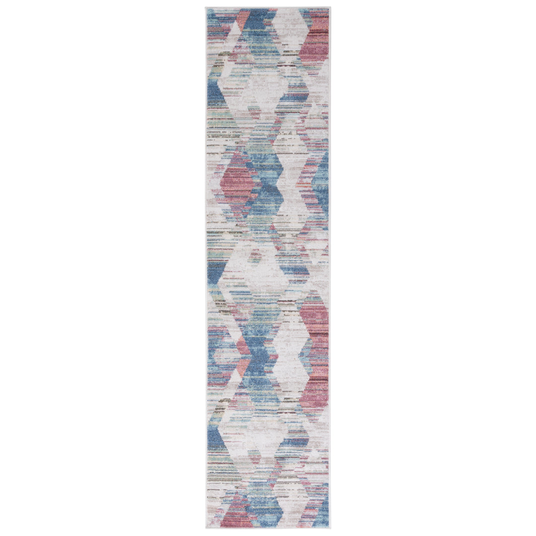 SAFAVIEH Phoenix Collection PHX571M Ivory / Blue Rug Image 1