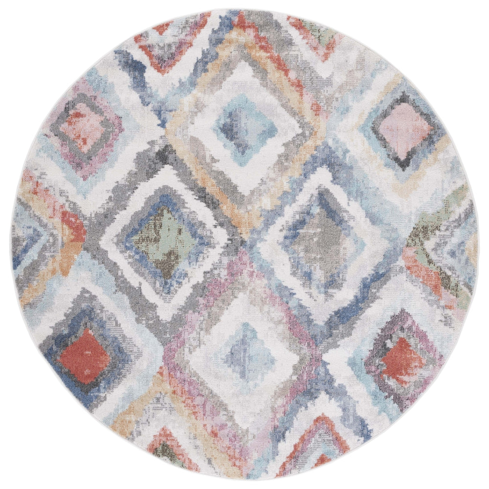 SAFAVIEH Phoenix Collection PHX561D Blue / Red Rug Image 2