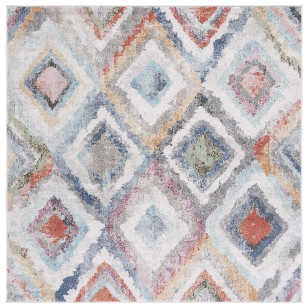 SAFAVIEH Phoenix Collection PHX561D Blue / Red Rug Image 3