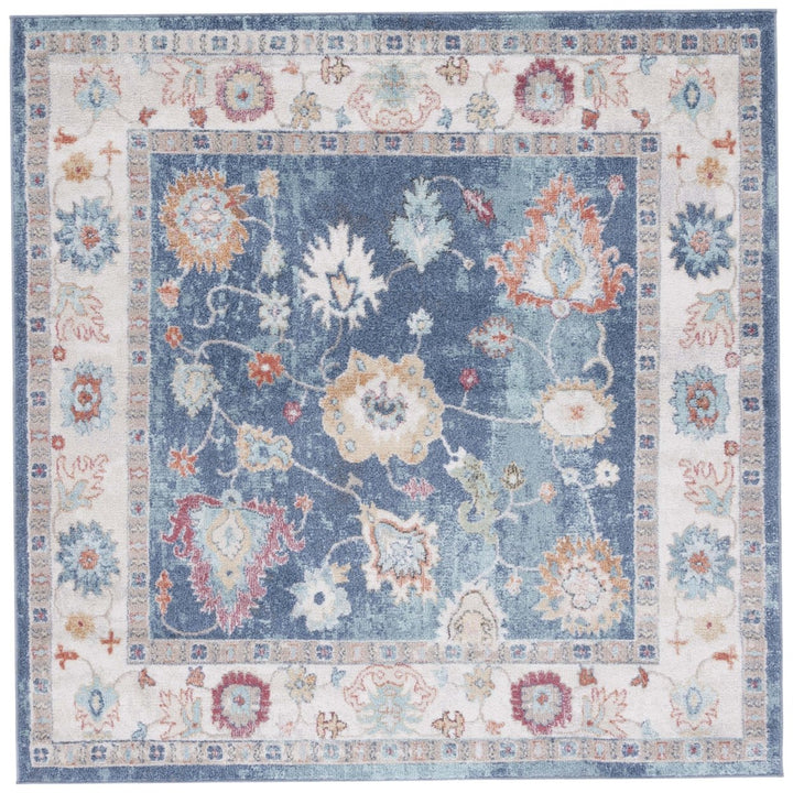 SAFAVIEH Phoenix Collection PHX591N Navy / Ivory Rug Image 1