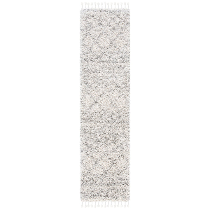 SAFAVIEH Pro Lux Shag PLX436A Ivory / Light Grey Rug Image 2