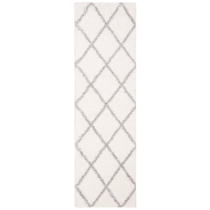 SAFAVIEH Parma Shag Collection PMA515A Cream / Grey Rug Image 5