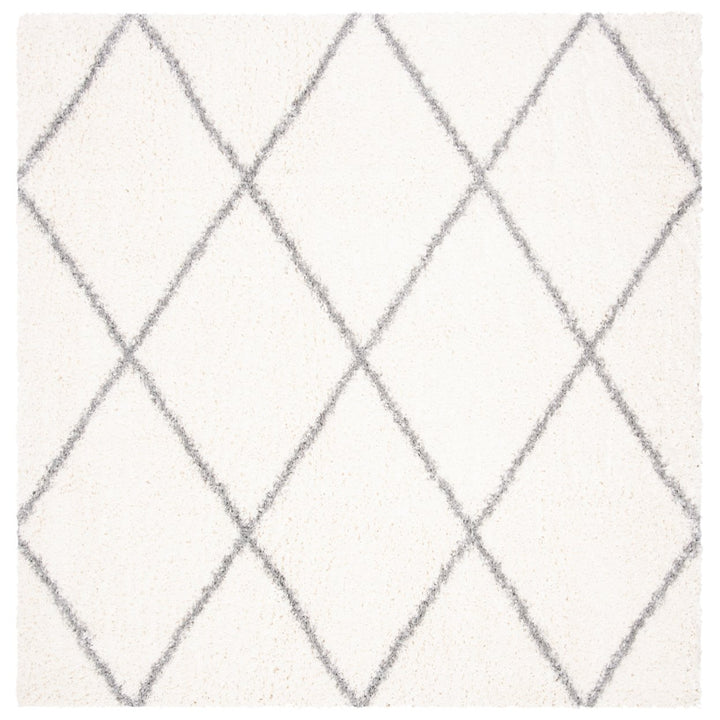 SAFAVIEH Parma Shag Collection PMA515A Cream / Grey Rug Image 6