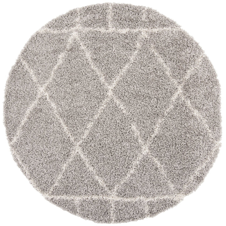 SAFAVIEH Pro Lux Shag Collection PLX433F Grey / Cream Rug Image 1