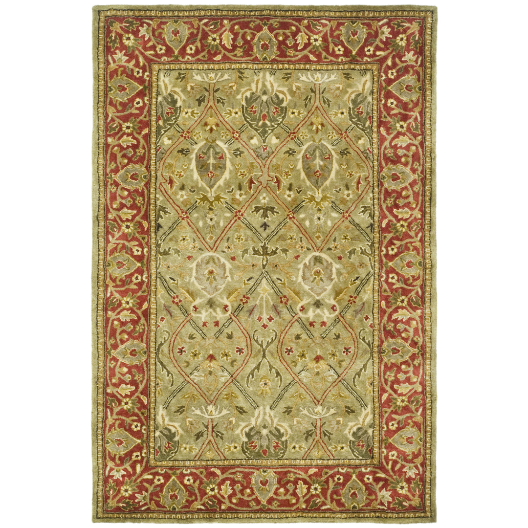 SAFAVIEH PL819B Persian Legend Light Green / Rust Image 8