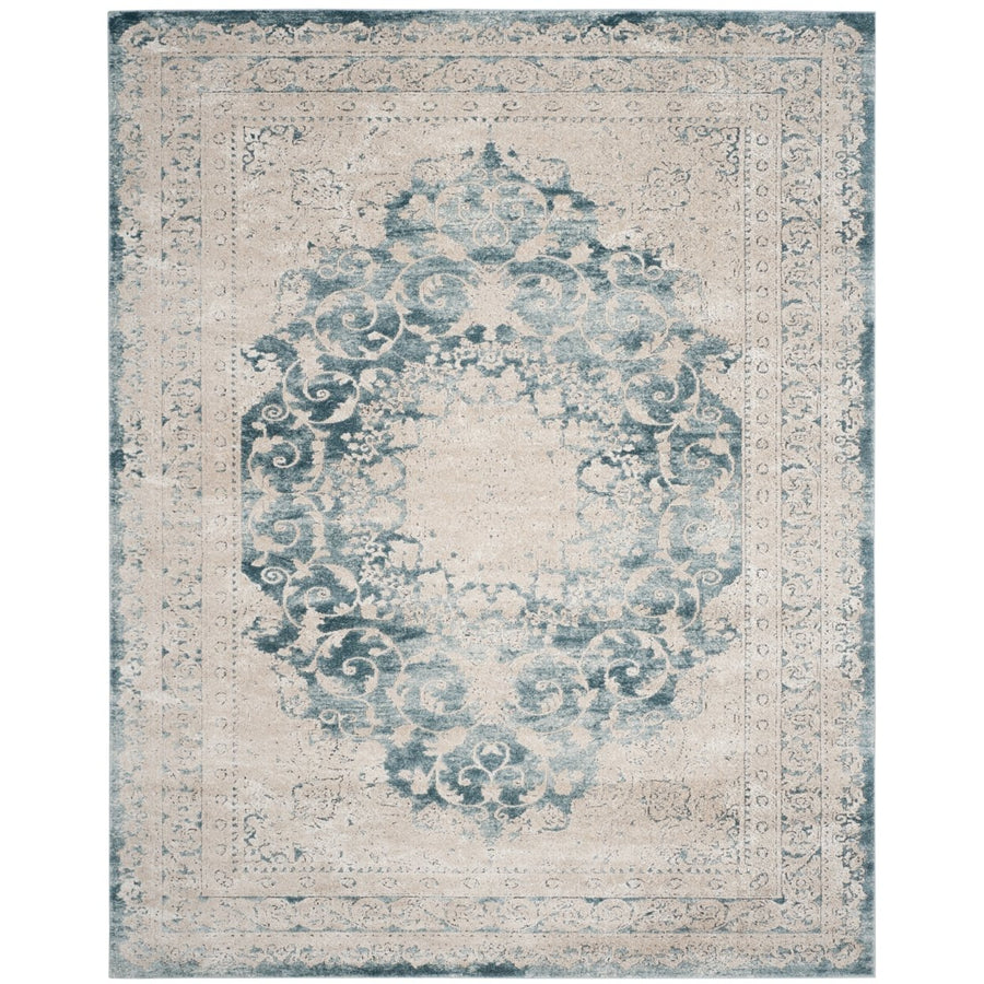 SAFAVIEH Palermo Collection PLM826T Blue / Beige Rug Image 1