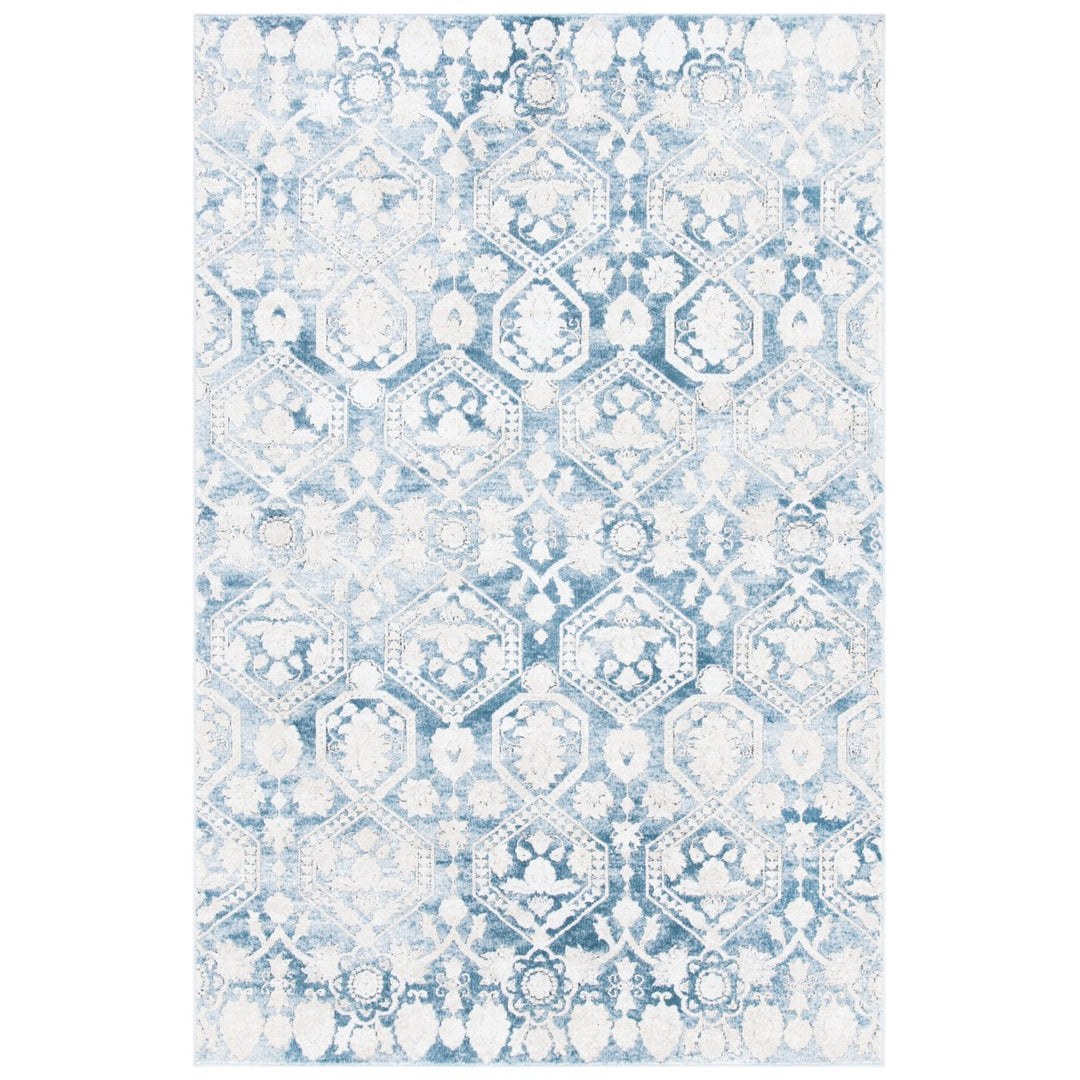 SAFAVIEH Palermo Collection PLM846T Blue / Beige Rug Image 1