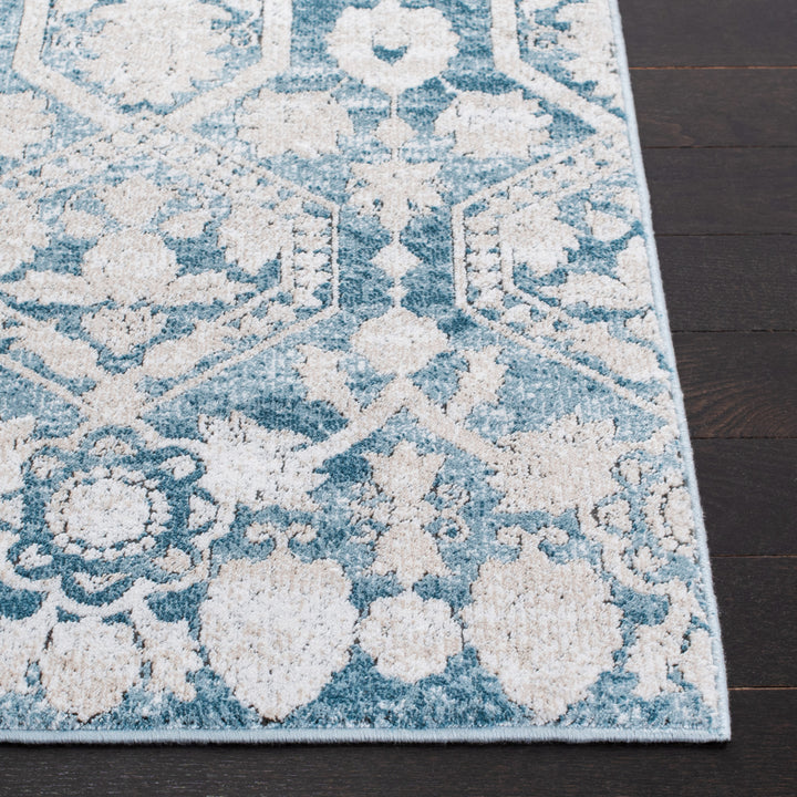 SAFAVIEH Palermo Collection PLM846T Blue / Beige Rug Image 3