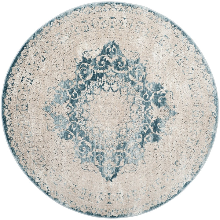 SAFAVIEH Palermo Collection PLM826T Blue / Beige Rug Image 4