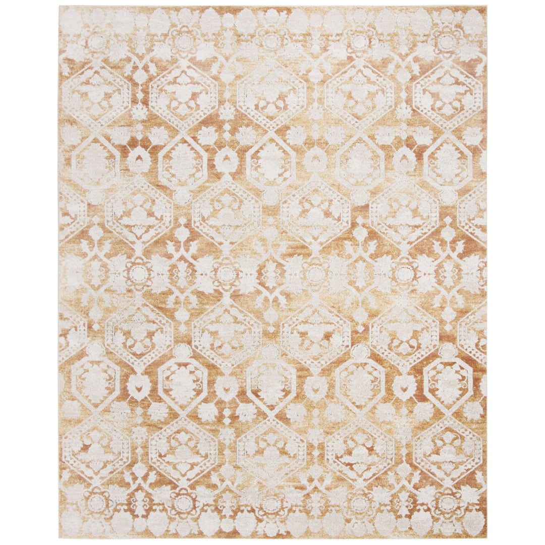 SAFAVIEH Palermo Collection PLM846G Gold / Beige Rug Image 1