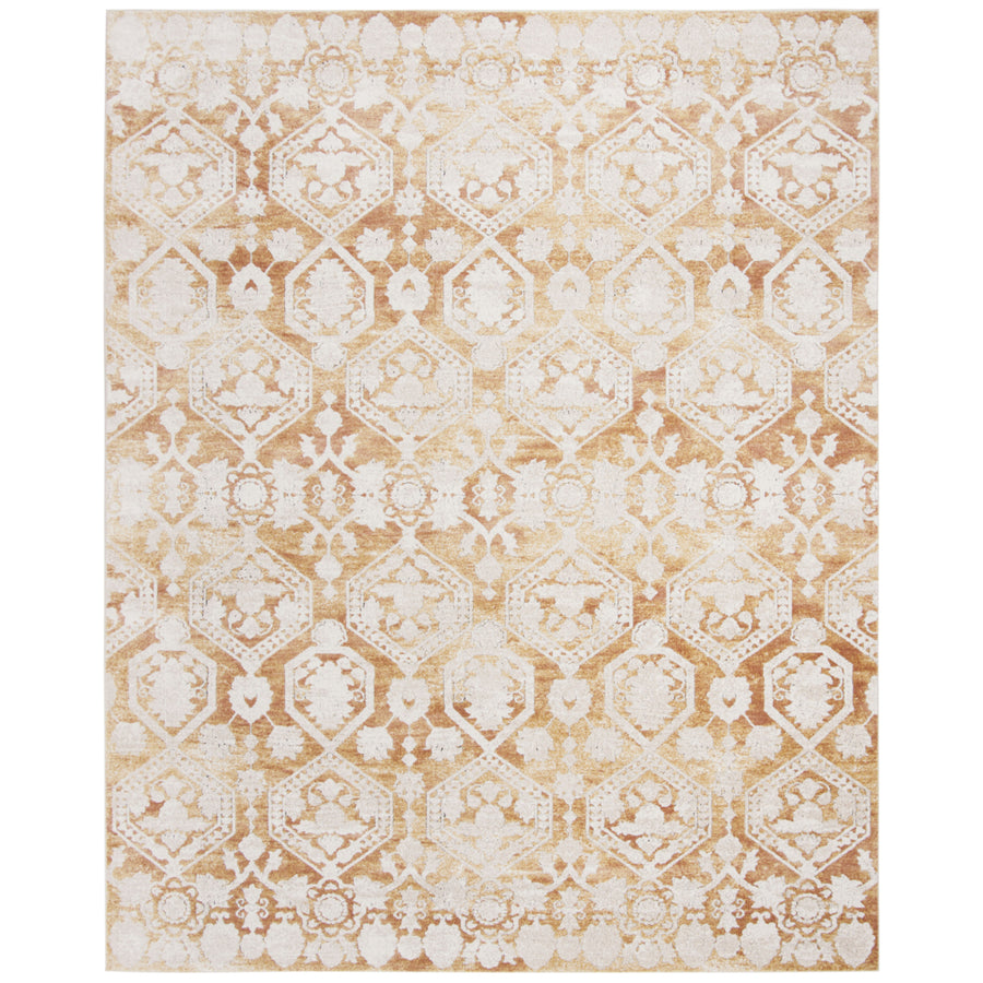 SAFAVIEH Palermo Collection PLM846G Gold / Beige Rug Image 1