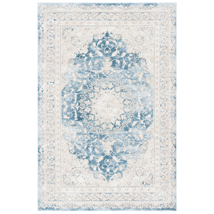 SAFAVIEH Palermo Collection PLM826T Blue / Beige Rug Image 9