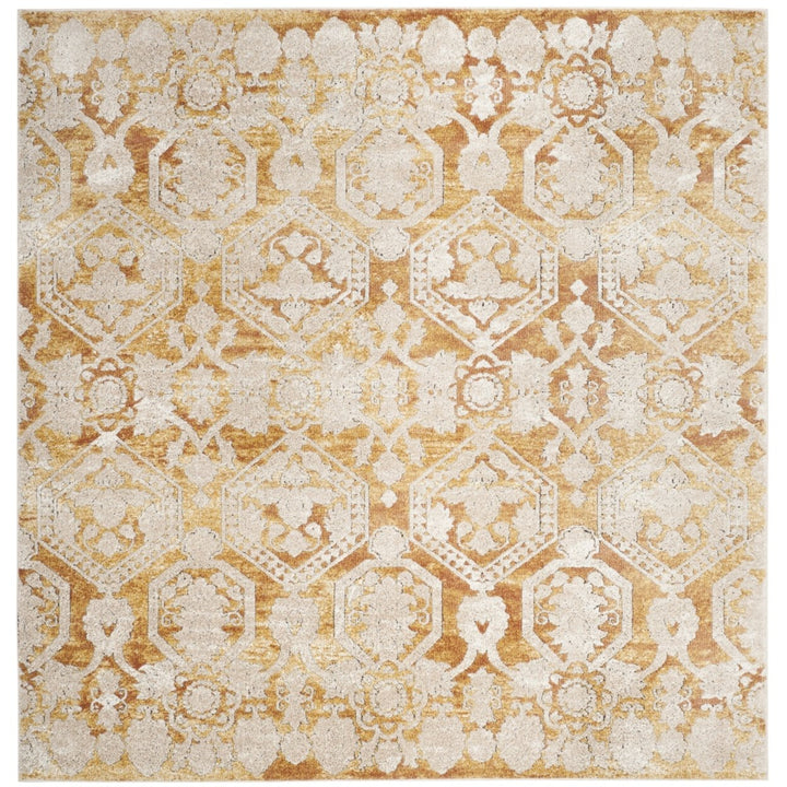 SAFAVIEH Palermo Collection PLM846G Gold / Beige Rug Image 4