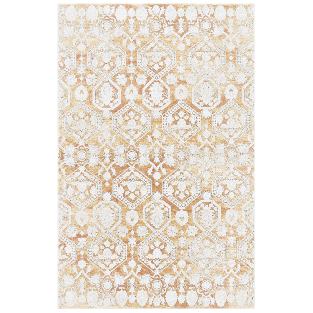 SAFAVIEH Palermo Collection PLM846G Gold / Beige Rug Image 1