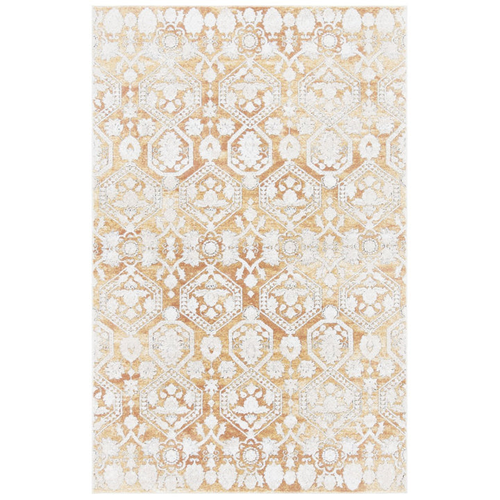 SAFAVIEH Palermo Collection PLM846G Gold / Beige Rug Image 8