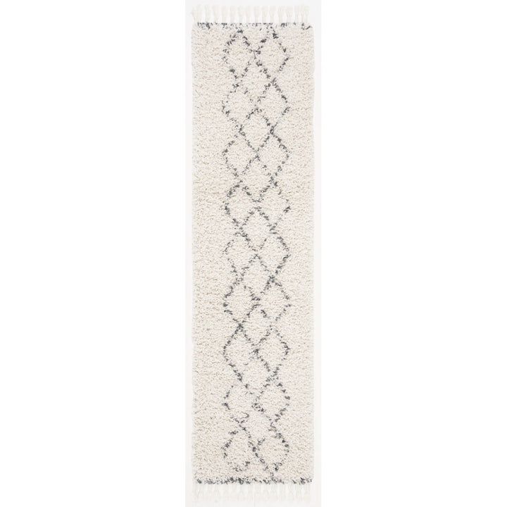 SAFAVIEH Pro Lux Shag Collection PLX435A Cream / Blue Rug Image 5