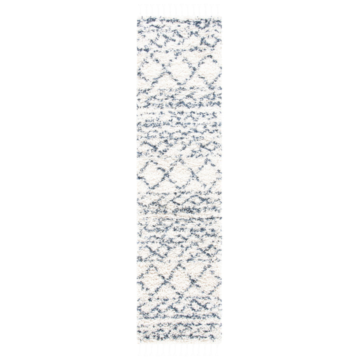 SAFAVIEH Pro Lux Shag Collection PLX436C Ivory / Blue Rug Image 5