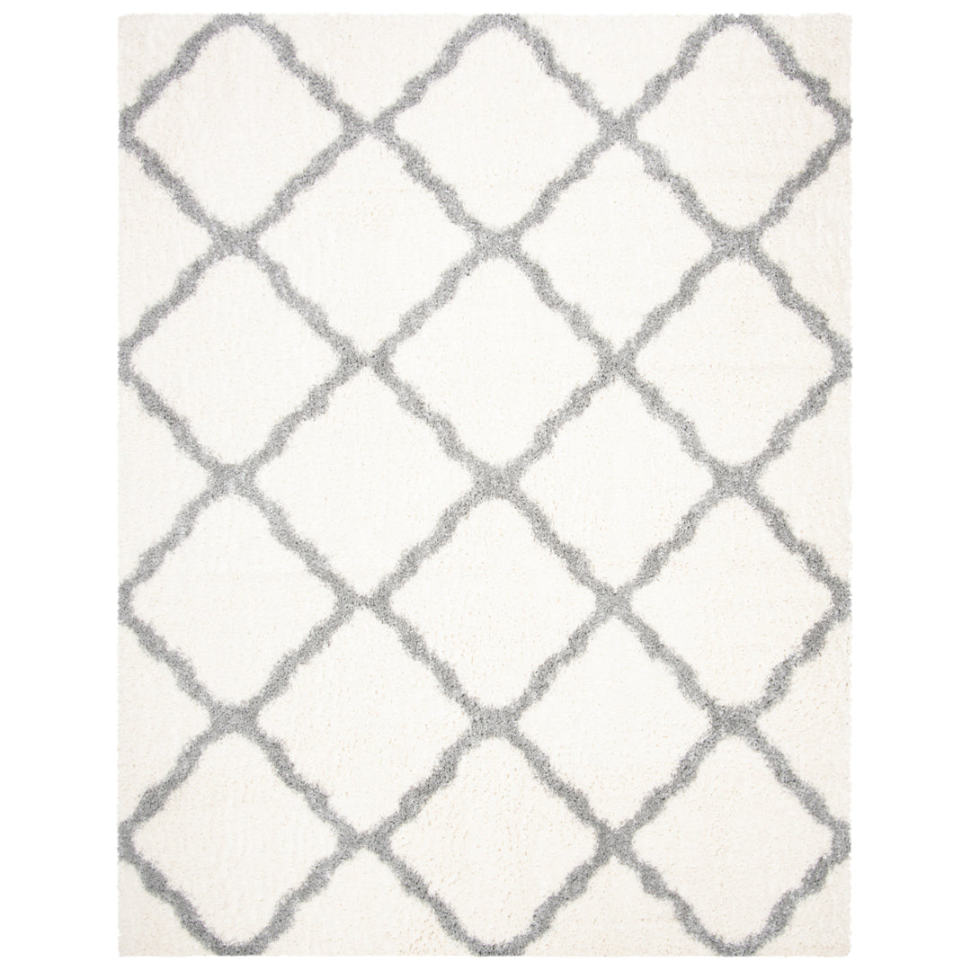 SAFAVIEH Parma Shag Collection PMA521A Cream / Grey Rug Image 1