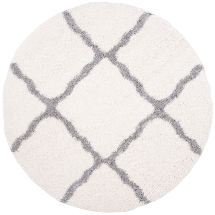 SAFAVIEH Parma Shag Collection PMA521A Cream / Grey Rug Image 1