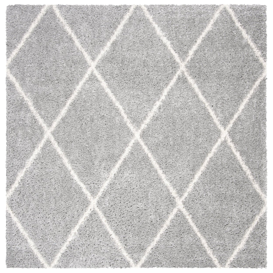 SAFAVIEH Parma Shag Collection PMA515G Grey / Cream Rug Image 1