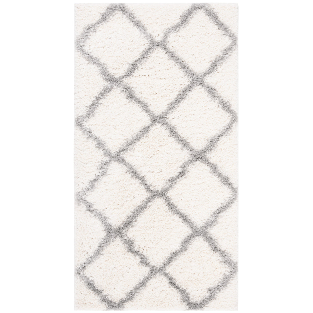 SAFAVIEH Parma Shag Collection PMA521A Cream / Grey Rug Image 10