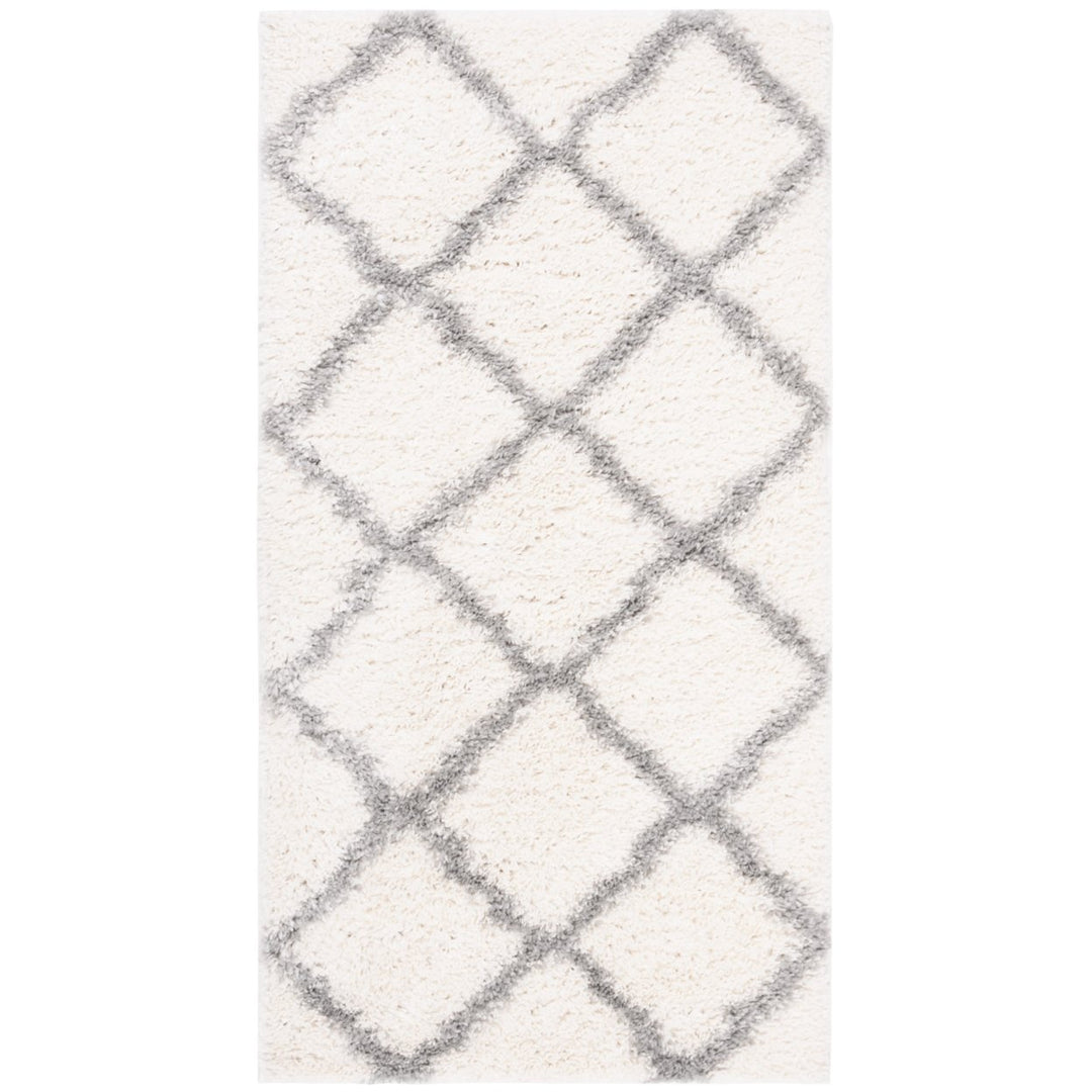 SAFAVIEH Parma Shag Collection PMA521A Cream / Grey Rug Image 1