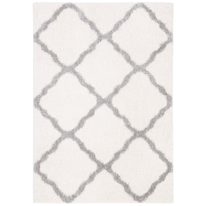 SAFAVIEH Parma Shag Collection PMA521A Cream / Grey Rug Image 1