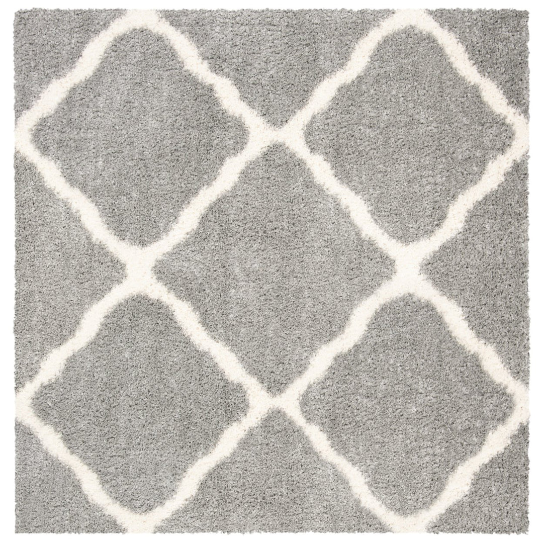 SAFAVIEH Parma Shag Collection PMA521G Grey / Cream Rug Image 1