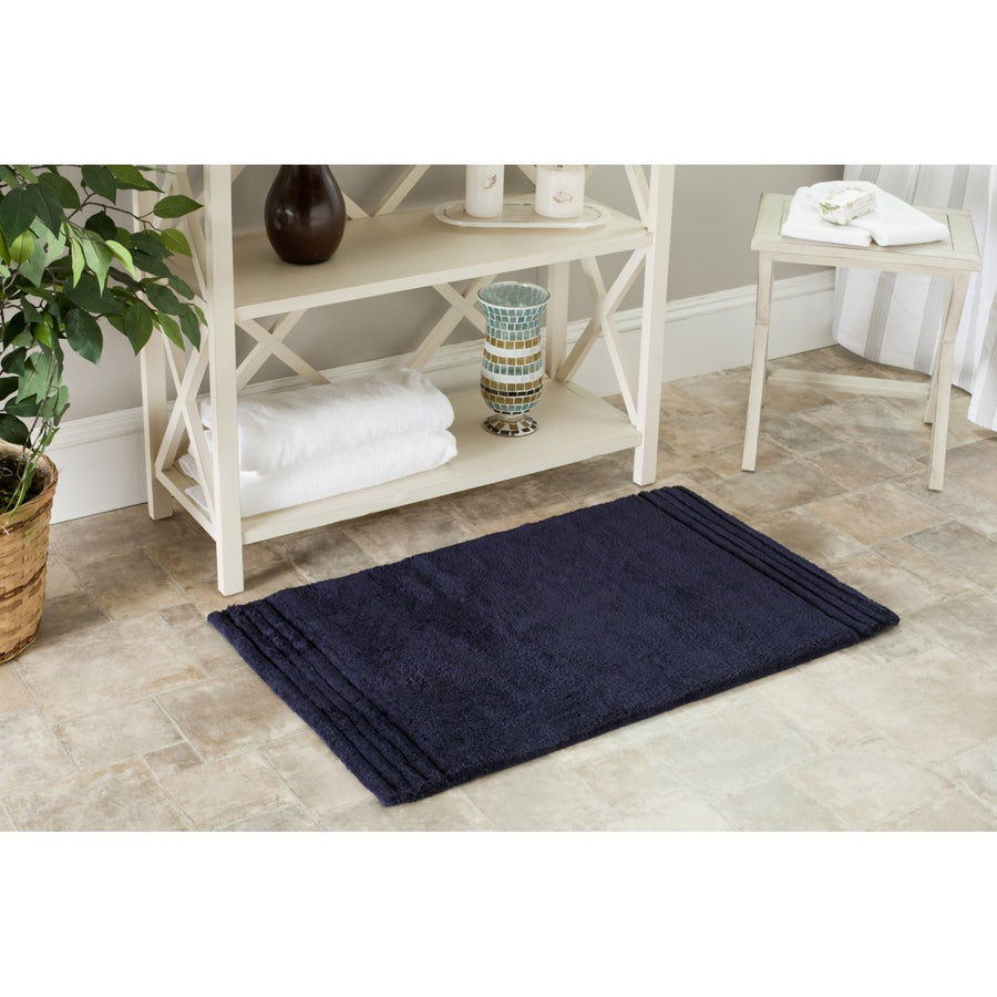 SAFAVIEH Plush Master Bath PMB621B Navy / Navy Rug Image 1