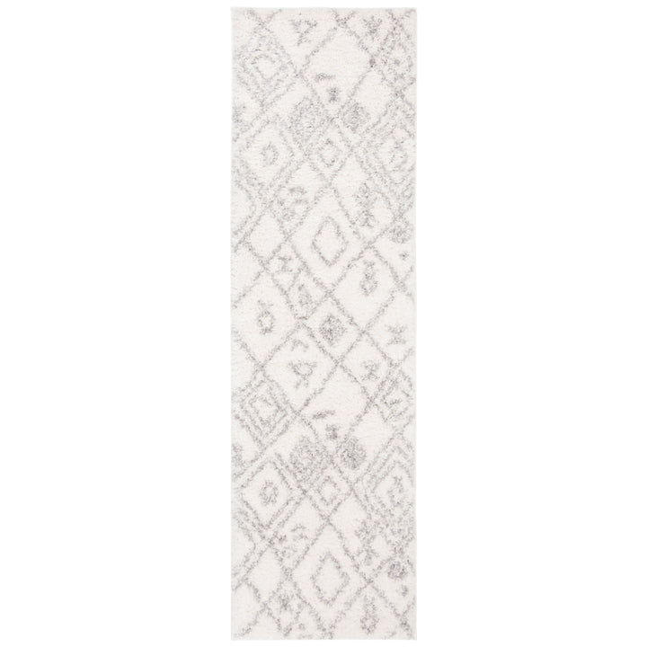 SAFAVIEH Parma Shag Collection PMA583A Cream / Grey Rug Image 5