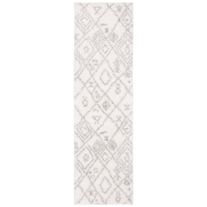 SAFAVIEH Parma Shag Collection PMA583A Cream / Grey Rug Image 1