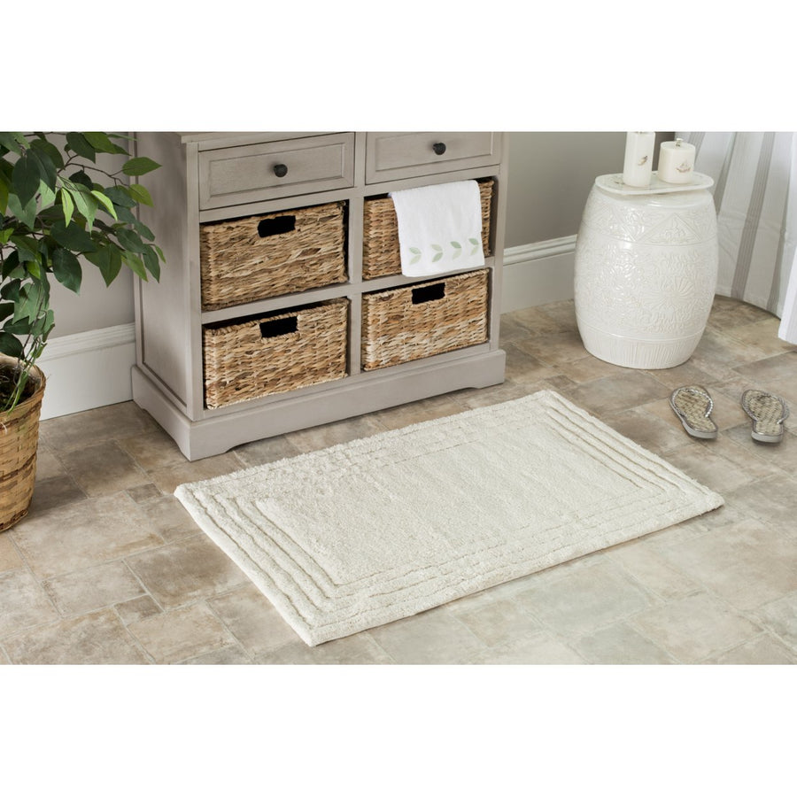 SAFAVIEH Plush Bath PMB631N Natural / Natural Rug Image 1