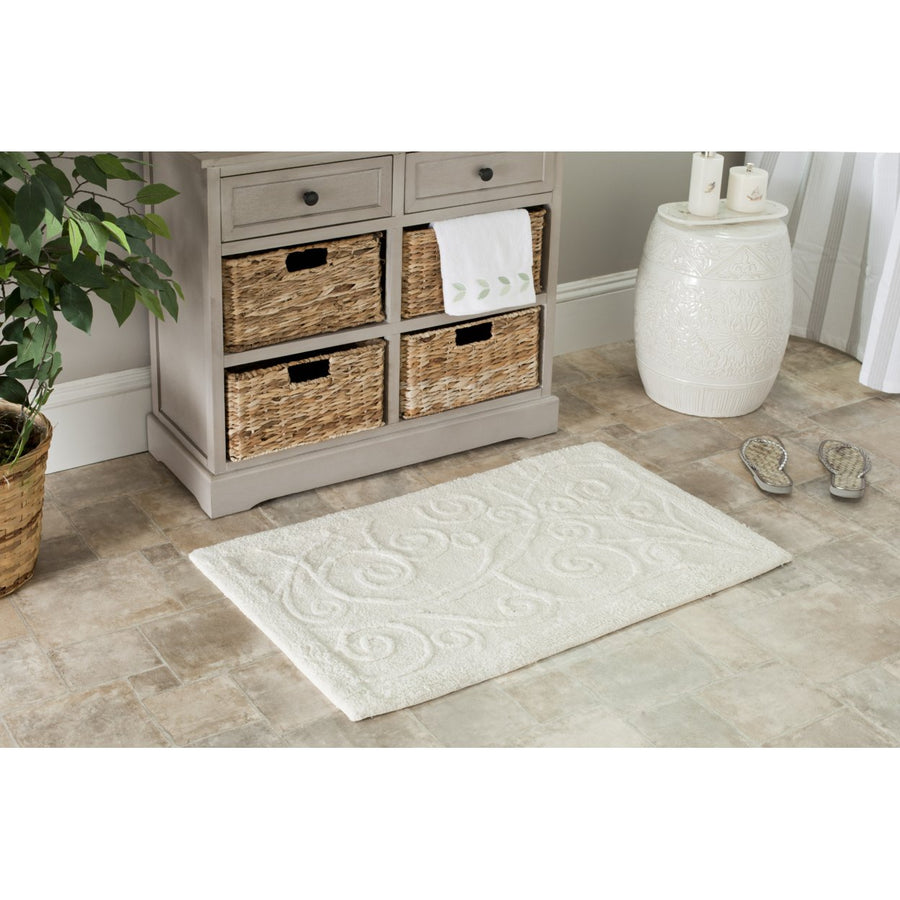 SAFAVIEH Plush Bath PMB637N Natural / Natural Rug Image 1