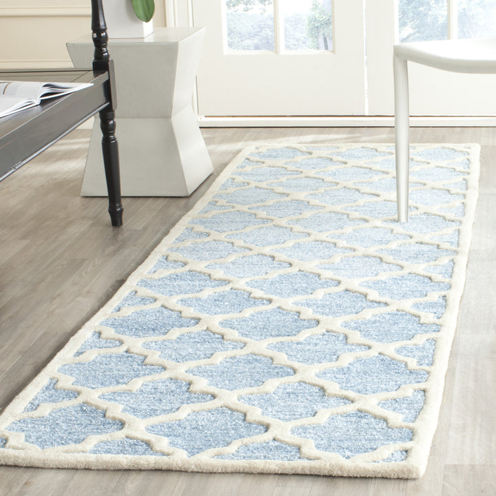 SAFAVIEH Precious PRE152M Handmade Mist Blue Rug Image 3