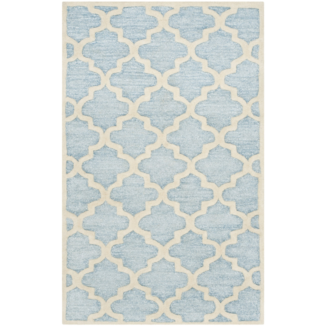 SAFAVIEH Precious PRE152M Handmade Mist Blue Rug Image 8