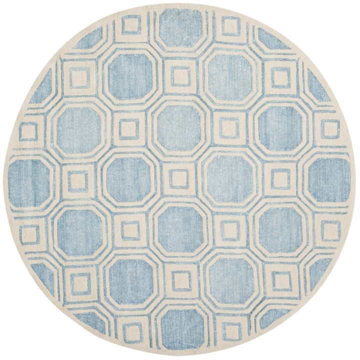 SAFAVIEH Precious PRE153M Handmade Mist Blue Rug Image 4