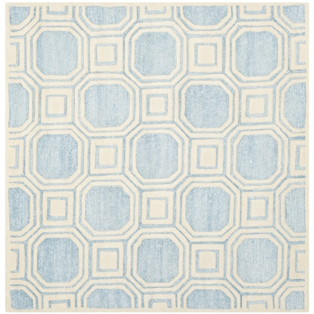 SAFAVIEH Precious PRE153M Handmade Mist Blue Rug Image 6