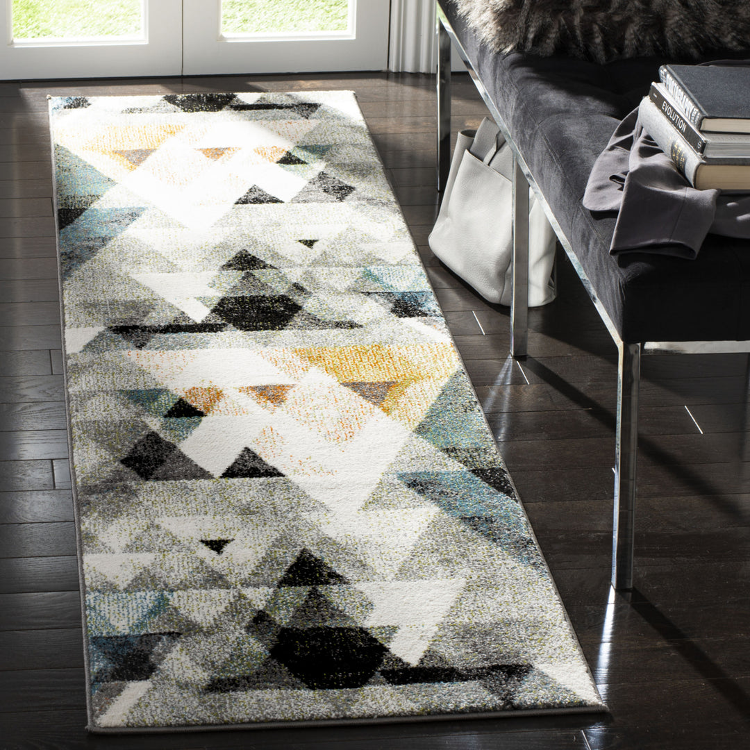 SAFAVIEH Porcello Collection PRL6938C Grey / Blue Rug Image 3