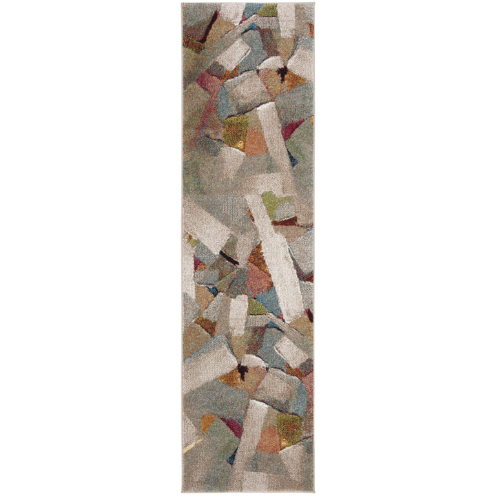 SAFAVIEH Porcello Collection PRL6937B Grey / Multi Rug Image 4