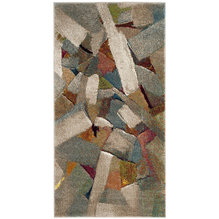 SAFAVIEH Porcello Collection PRL6937B Grey / Multi Rug Image 6