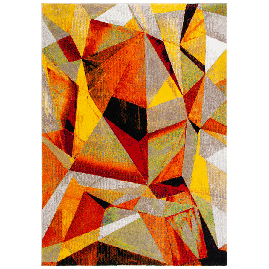 SAFAVIEH Porcello Collection PRL6940P Orange / Red Rug Image 1