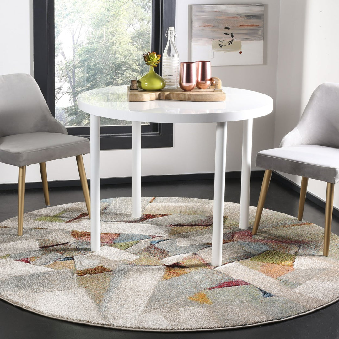 SAFAVIEH Porcello Collection PRL6937B Grey / Multi Rug Image 11