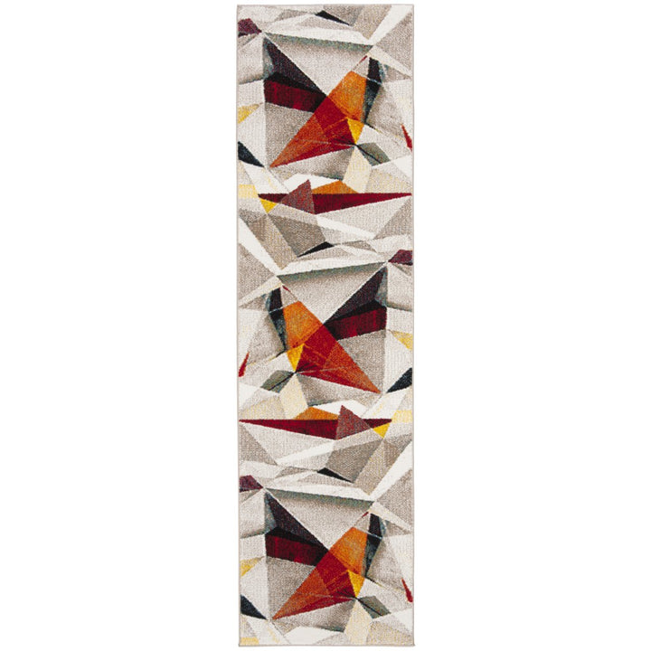 SAFAVIEH Porcello PRL6940F Light Grey / Orange Rug Image 1