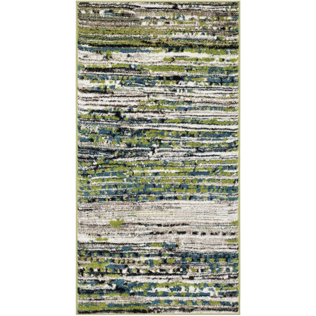 SAFAVIEH Porcello Collection PRL6944L Cream / Green Rug Image 1