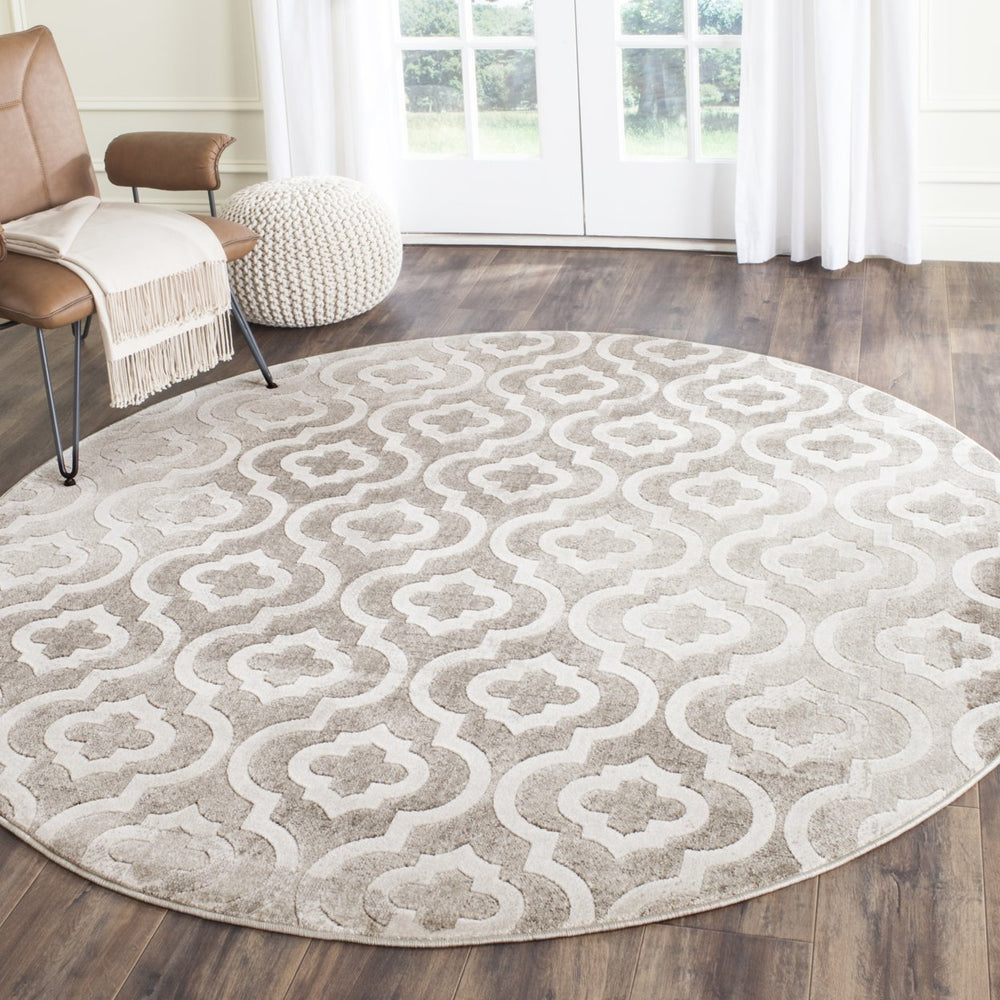 SAFAVIEH Porcello Collection PRL7734E Grey / Ivory Rug Image 2